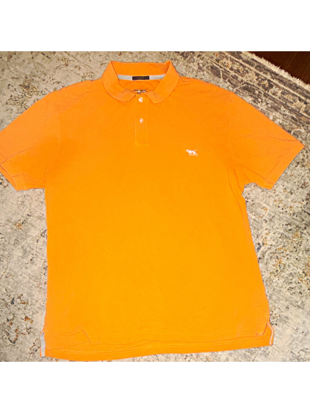 Rodd & Gunn Sports Fit Men's Polo Shirt XL Orange Solid Cotton Pocket A005